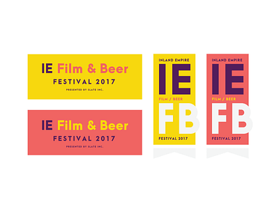 Inland Empire Film & Beer branding design logo minimal typography