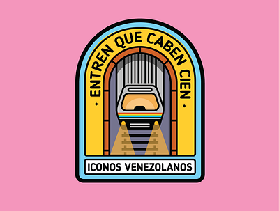 Caracas Subway badge design caracas iconos venezolanos icons ilustrator logo venezuela