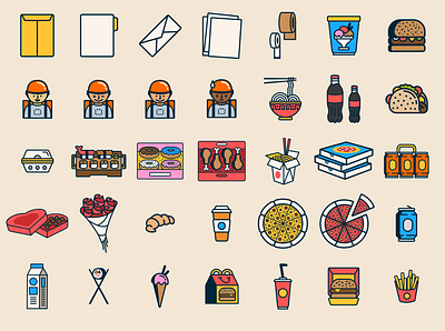 Iconos para Ubii Go II diseño flat iconos icons illustration ilustración ui ux vector venezuela