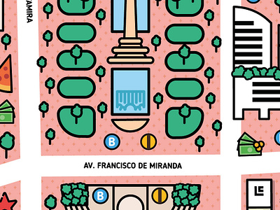 Miniguia De Altamira caracas design españa flat illustration miniguia minimaps vector venezuela