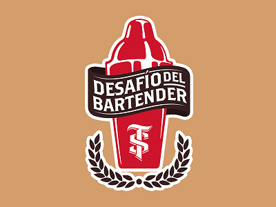 Logotema Academia del Bartender bar bartender branding cocteleria diseño españa iconos ilustración logo logo 2d logo tema plano ron ron santa teresa vector venezuela