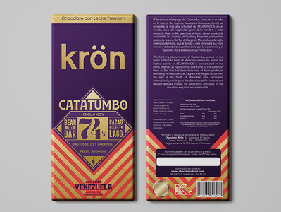 Empaque para Chocolate Kron chocolate chocolate bar diseño diseño grafico empaque españa ilustración minimalist packing design tipografia vector venezuela