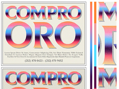 Experimento con Texturas colors compro oro diseño españa gradien granulado halftone illustrator magazine plano street texture tipografía vector venezuela