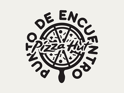 Punto de Encuentro PizzaHut branding agency españa flat icons illustrator cc ilustrace logo logotema pizza pizza logo pizzahut plano punto de encuentro tipografía venezuela