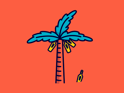 Palmera de Ron diseño españa flat flat art iconos icons ilustración ilustrador cc marca palm palm beach plano ron ron santa teresa rum santa teresa vector vectors venezuela