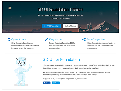 Free ZURB Foundation themes button foundation framework front end menu open source theme ui ux web design zurb