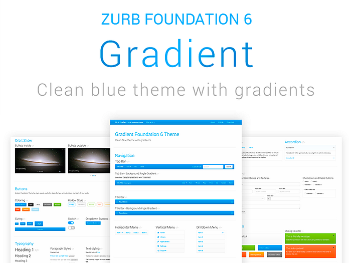 Zurb Foundation designs, themes, templates and downloadable graphic