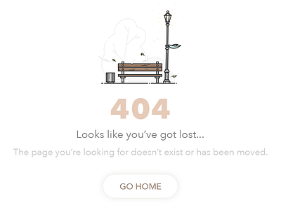404 page 404 bench error not found nothing found page removed simple ui web design website