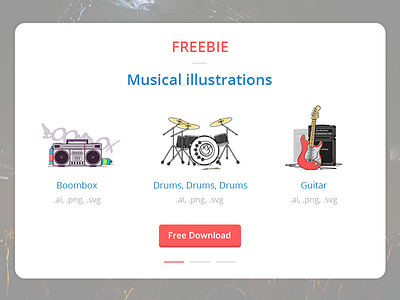 Freebie: Musical illustrations ai download free freebie illustration music png svg
