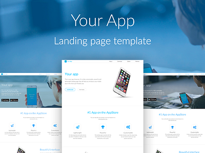 Freebie: App Landing page css free freebie html html5 js mockup responsive template