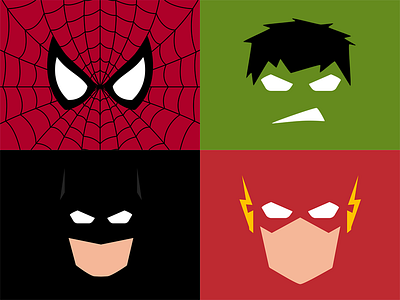 Minimalistic Superheroes