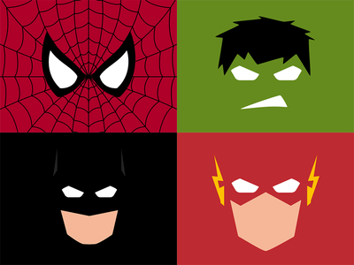 Minimalistic Superheroes