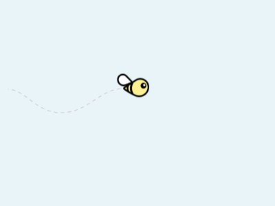 Bee Animation vector looping motion animation fly bee