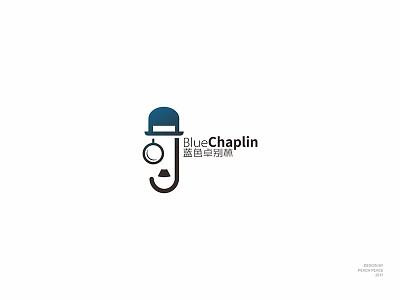 Blue Chaplin coffee logo