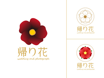 Kairihana Logo camellia flower hana photo photograph wedding