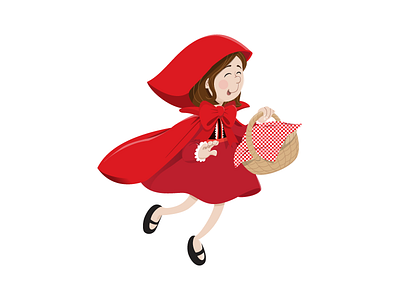 Little Red Riding Hood fairy tales illustration little red riding hood