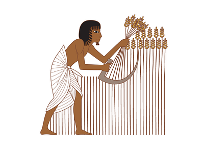 Ancient Egyptian Farming ancient history characters education egypt farming history illustration technology tools