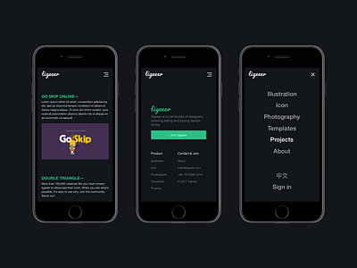 tigeeer.com mobile version mobile web web design