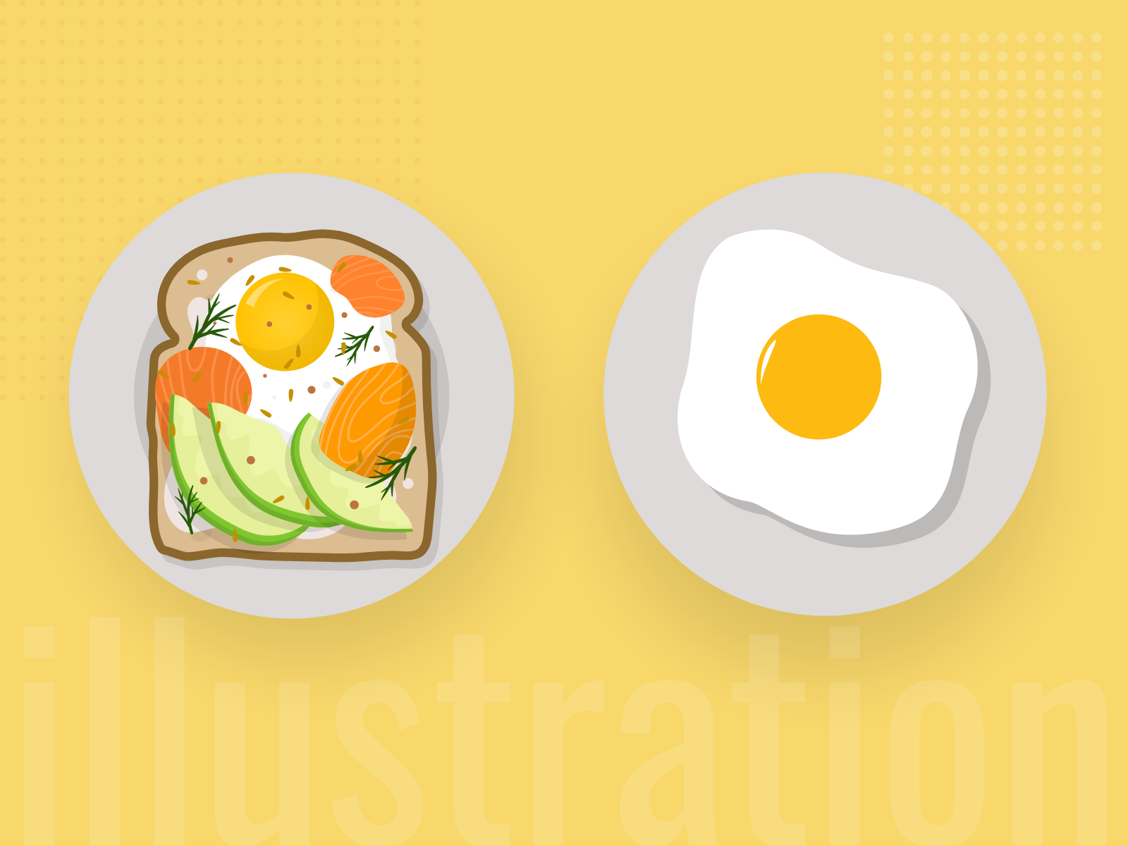 Food illustration by Tusi Das on Dribbble