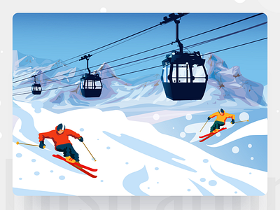 winter illustration by Tusi Das on Dribbble
