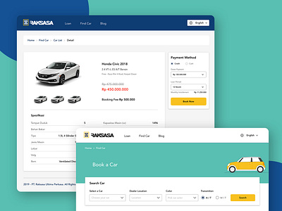 Car Booking Website booking car design ui design website website design