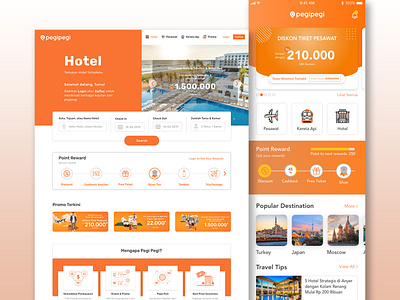 Pegi Pegi - Homepage Redesign design gamification illustraion mobile travel app traveling web