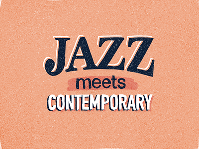 Jazz meets contemporary contemporary design flat graphic design jazz poster procreate type typography