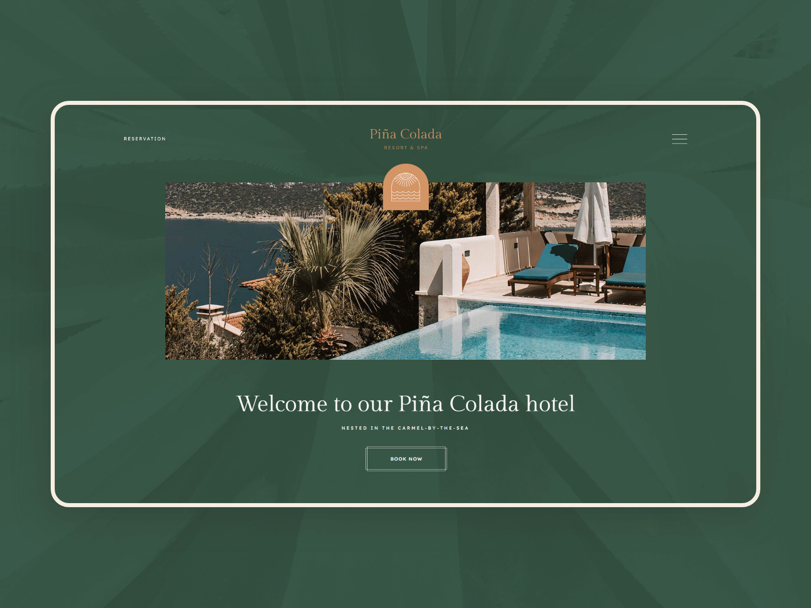 Qi Theme - Summer Resort creative hotel modern resort room summer theme trip website