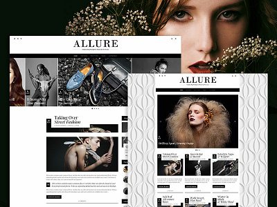 Allure beauty blog design fashion fashion blogger fashionable lifestyle modern personal photographer responsive style trendy web