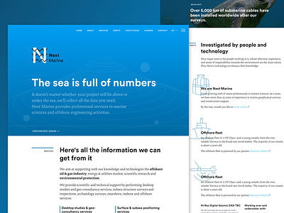 Next Geosolutions - Marine branch data design engineering factoria page website