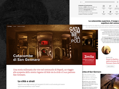 Catacombe di Napoli - Telling Places copywriting design factoria homepage longform storytelling website