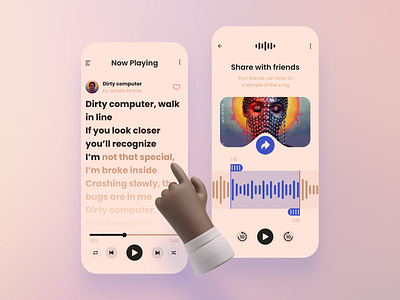 Music player UI / Design challenge #3