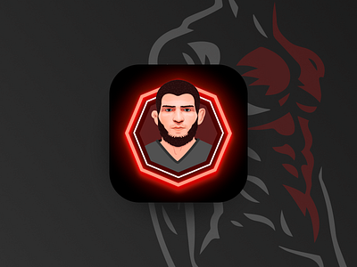 Octazone icon, fitness app with Khabib Nurmagomedov