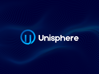 Logo for Unisphere metaverse branding clean design logo metaverse typography vector