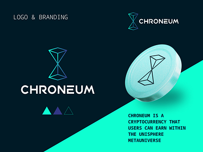 Logo and branding for CHRONEUM branding clean crypto cryptocurrency design graphic design illustration logo typography vector