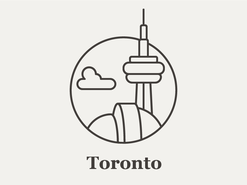 Toronto City Icon By Artin Youssefian On Dribbble