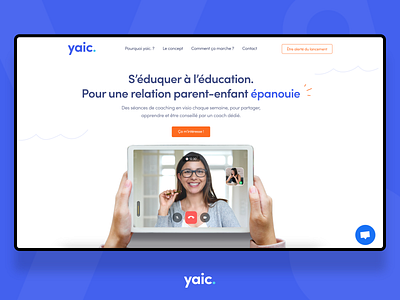 Yaic. | E-learning platform to learn about education branding design e learning education homepage human ui ui design ux design webdesign