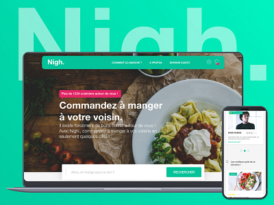 Nigh Project communication design deliveroo design food homepage innovation design uber bats ui ui design ux design webdesign