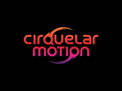 Cirquelar Motion acrobats fire fire spinning logo design