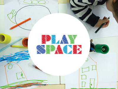Playspace building blocks child childcare children kids logo design