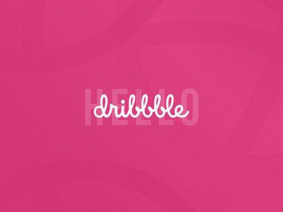 Hello Dribbble design dribbble first shot hello dribble