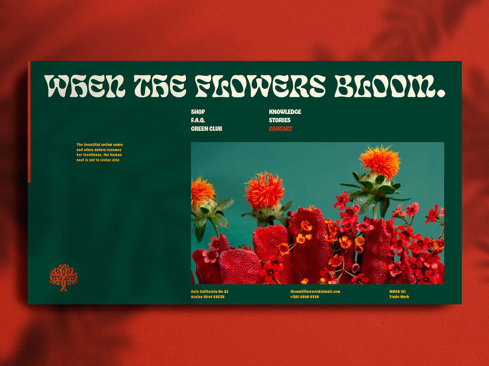 When the flowers bloom. by Iñaki Uriarte Muñoz de Cote on Dribbble
