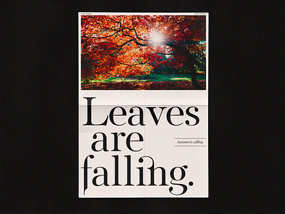 Welcome fall art direction autumn branding brutalism designinspiration fall minimal poster typogaphy visual art
