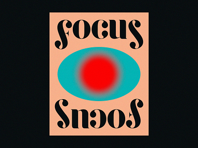 Focus art direction brutalism design designinspiration minimal poster typography