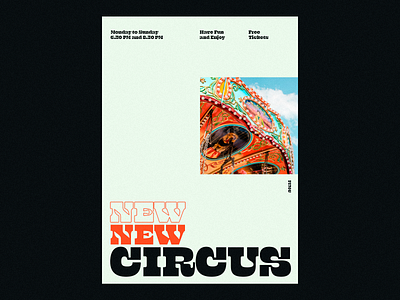 New Circus art direction circus design designinspiration minimal poster typography
