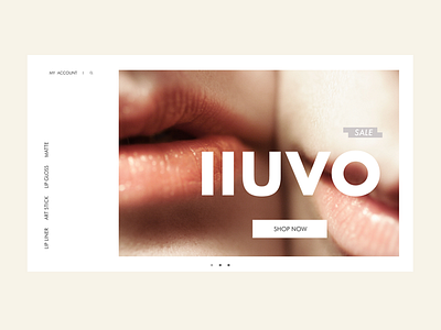 IIUVO Homepage animation branding design landing page photograhy photoshop sketch ui web website