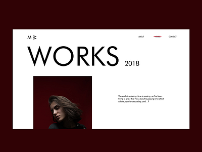 Mm Works animation branding design landing page ui web website