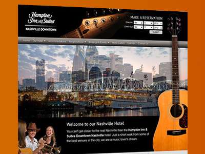 Hampton Inn and Suites Nashville Downtown website