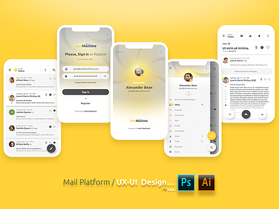 "MailMachine" Platform Android/iOS app version