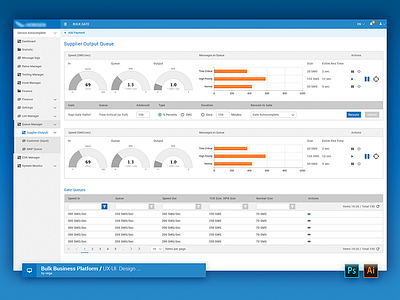 SMS Bulk platform design / desktop version...